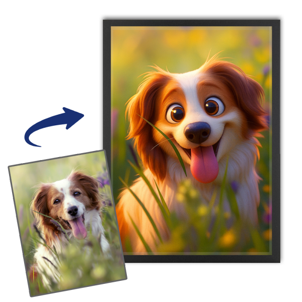 Animal portrait in the style of a 3D animated film Animal portrait in the style of a 3D animated film