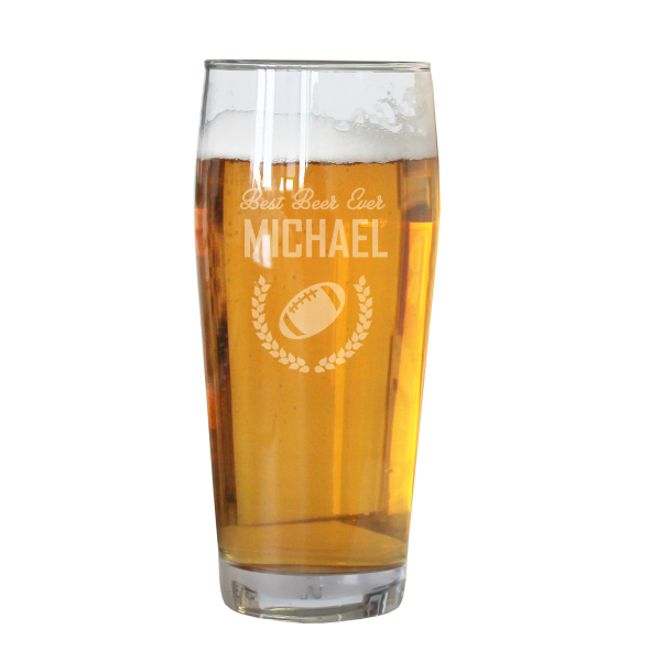 Personalised sportsman’s pint glass Personalised sportsman’s pint glass
