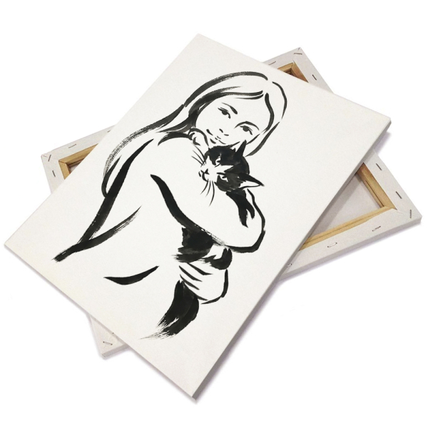 Artistic portrait in Chinese ink style Artistic portrait in Chinese ink style