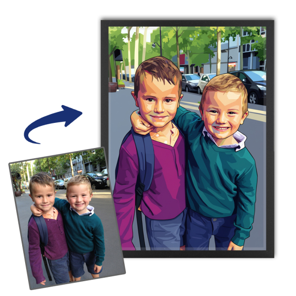 Portrait in the style of pop art WPAP based on a photo Portrait in the style of pop art WPAP based on a photo