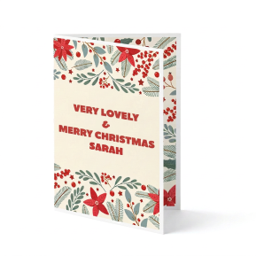 Christmas Card | Poinsettia Christmas Card | Poinsettia