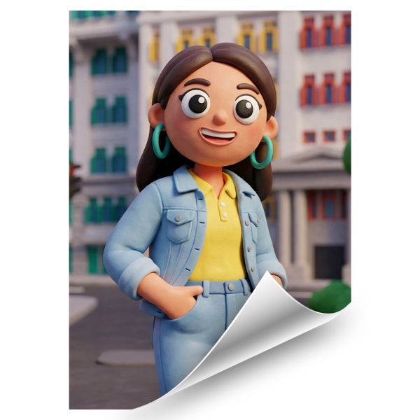 Clay Art style portrait based on a photo Clay Art style portrait based on a photo