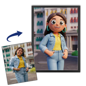 Clay Art style portrait based on a photo Clay Art style portrait based on a photo