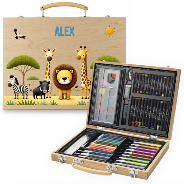 Safari drawing set with name Safari drawing set with name