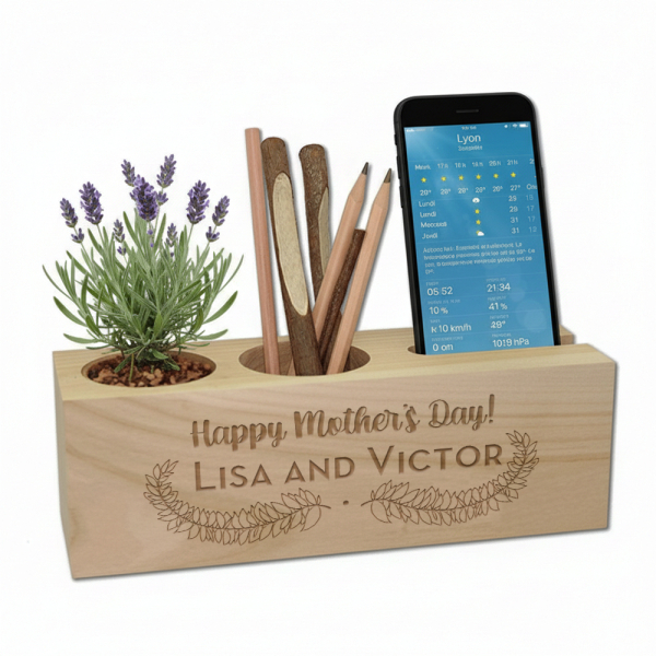 Custom eco-friendly desk organizer Flowers Custom eco-friendly desk organizer Flowers