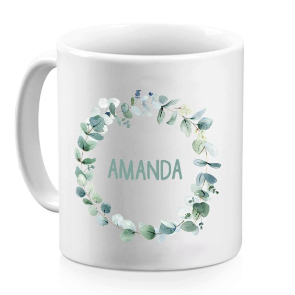 Personalised floral crown mug Personalised floral crown mug