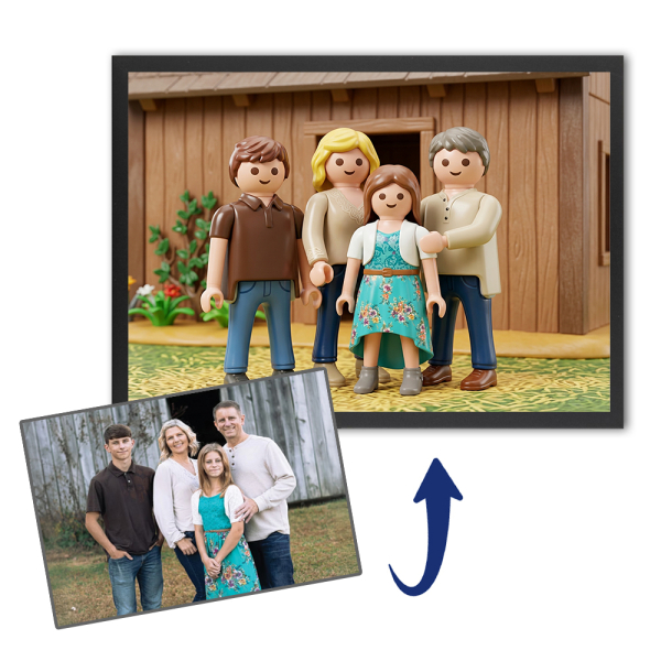 Custom toy-style portrait from a photo Custom toy-style portrait from a photo
