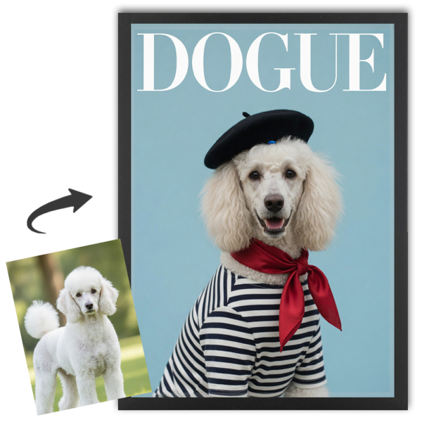 DOGUE magazine cover from a photo DOGUE magazine cover from a photo