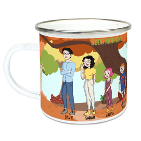 Enamel mug Manga Family Enamel mug Manga Family