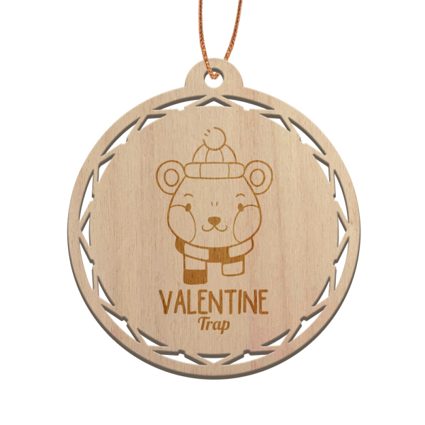 Wooden Christmas Bauble personalised for child Wooden Christmas Bauble personalised for child