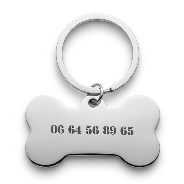 Engraved bone dog tag Engraved bone dog tag