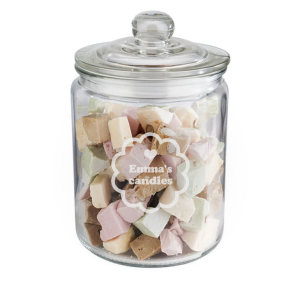 Engraved Sweet Jar with Text and Design Engraved Sweet Jar with Text and Design