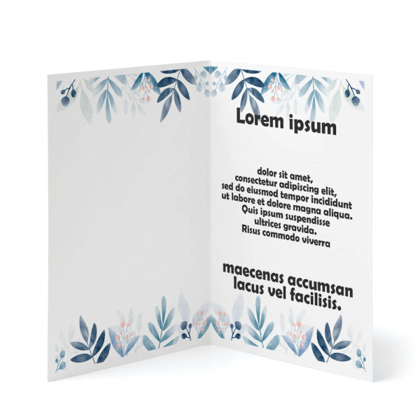 Greeting card Blue flowers Greeting card Blue flowers