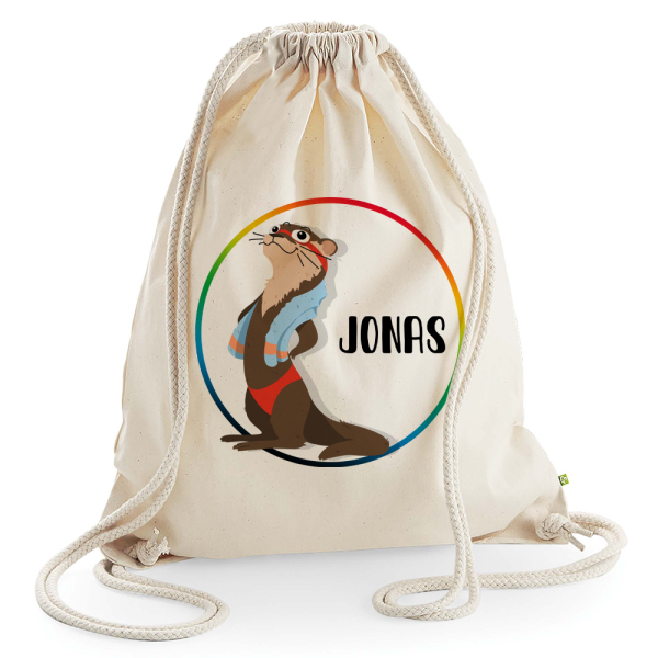Leisure bag with name and sports animal design Leisure bag with name and sports animal design