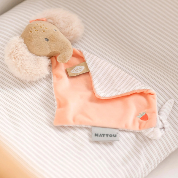 Embroidered Mini Oli the Elephant Comforter Embroidered Mini Oli the Elephant Comforter