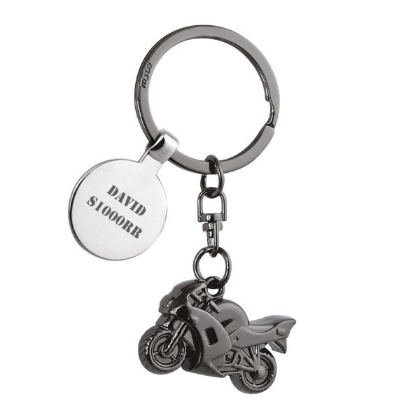 Motorcycle keychain engraved Motorcycle keychain engraved