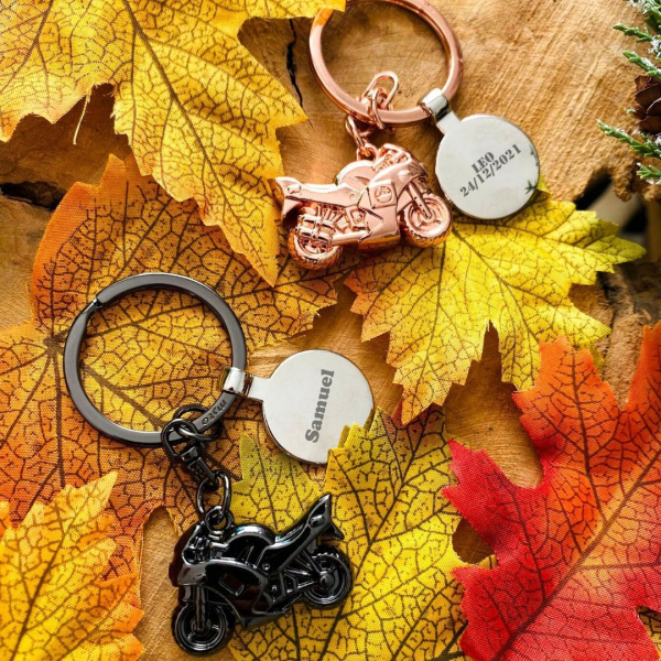 Motorcycle keychain engraved Motorcycle keychain engraved