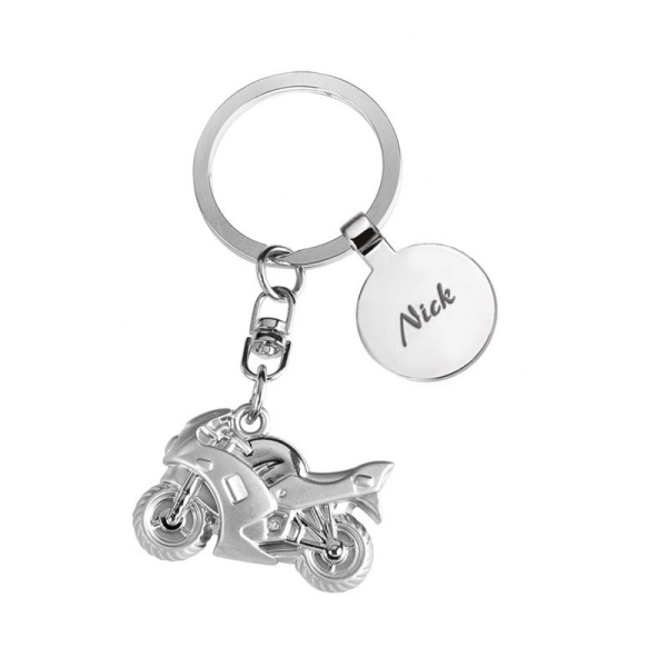 Motorcycle keychain engraved Motorcycle keychain engraved