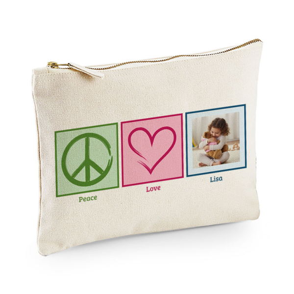 Multi-Purpose Pouch Peace & Love Photo Multi-Purpose Pouch Peace & Love Photo