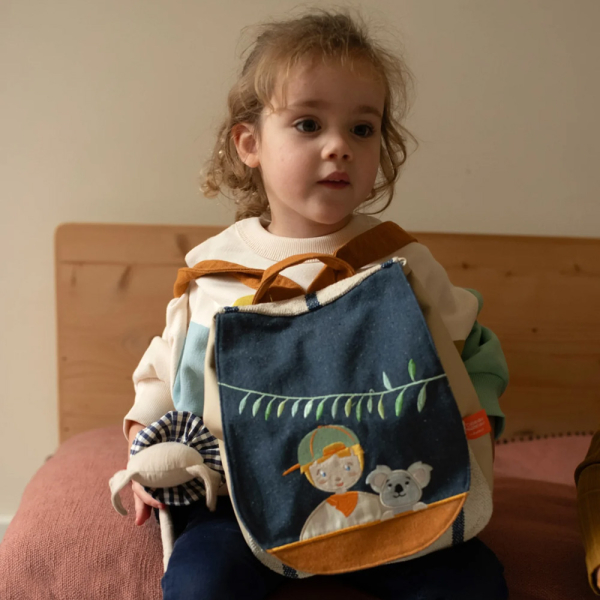 Personalised backpack with child and koala Personalised backpack with child and koala