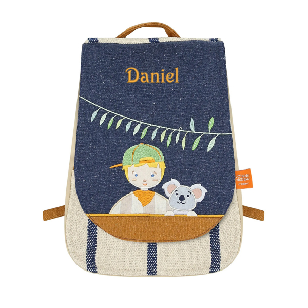 Personalised backpack with child and koala Personalised backpack with child and koala