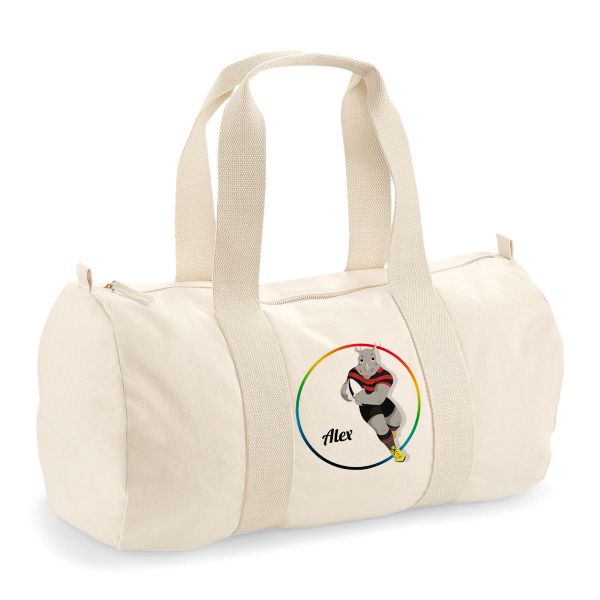 Personalised bag with sports animal design Personalised bag with sports animal design