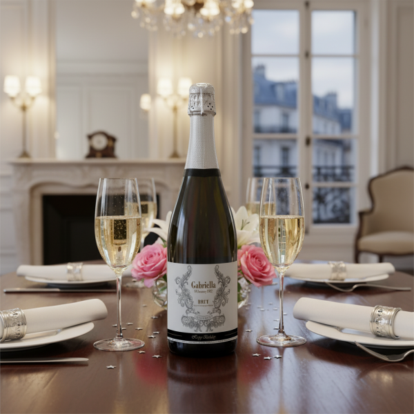 Personalised champagne bottle name Personalised champagne bottle name