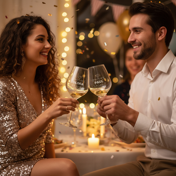 Personalised “Cheers” wine glass gift set (2 glasses) Personalised “Cheers” wine glass gift set (2 glasses)