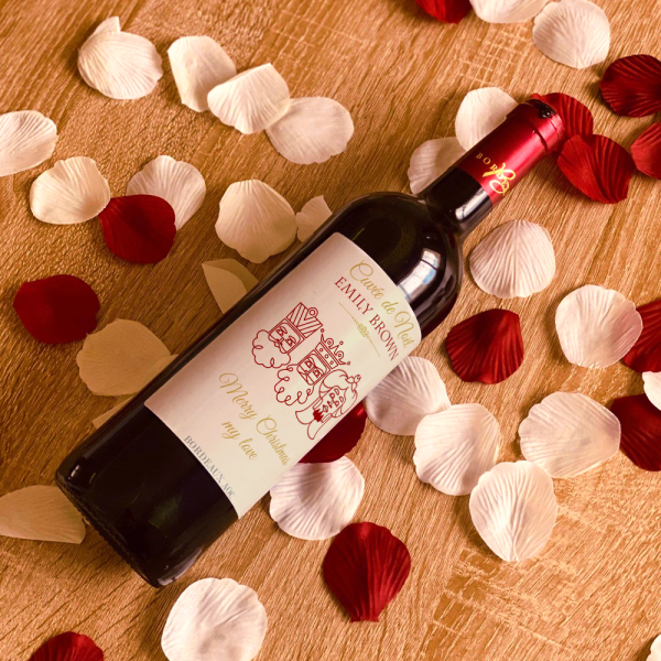 Personalised Christmas wine bottle Personalised Christmas wine bottle
