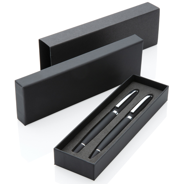 Personalised deluxe ballpoint and rollerball pen set Personalised deluxe ballpoint and rollerball pen set