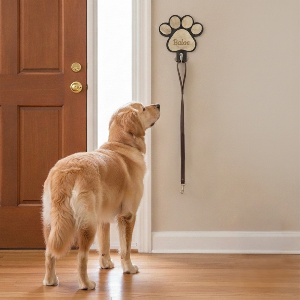 Personalised dog lead hook Personalised dog lead hook