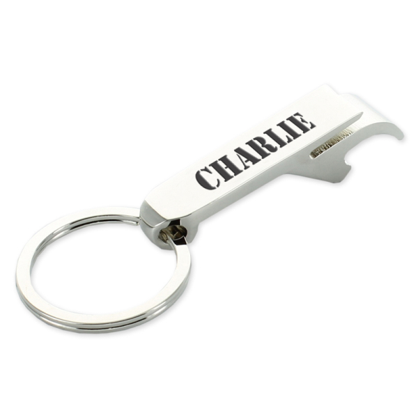 Personalised key ring with bottle opener Personalised key ring with bottle opener