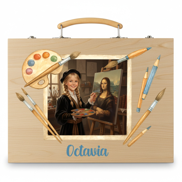 Personalised Leonardo drawing box from a photo Personalised Leonardo drawing box from a photo