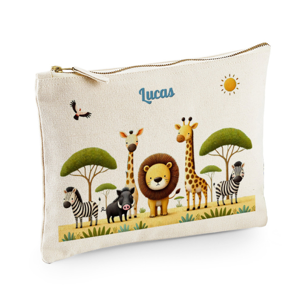 Personalised multi-purpose pouch safari Personalised multi-purpose pouch safari