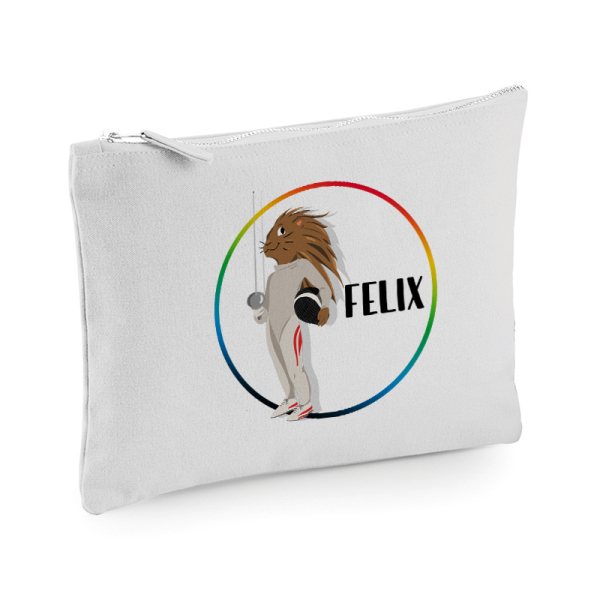 Personalised multi-purpose pouch with sports animal motif Personalised multi-purpose pouch with sports animal motif