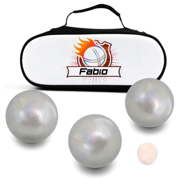 Personalised pétanque bag with crest Personalised pétanque bag with crest