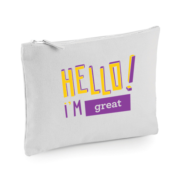 Personalised pouch HELLO Personalised pouch HELLO