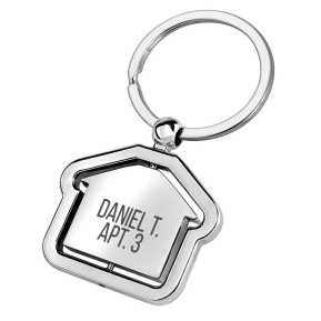 Personalised rotating house keyring Personalised rotating house keyring