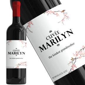 Personalised wine bottle Cherry Tree Personalised wine bottle Cherry Tree