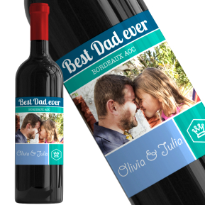 Personalised wine bottle Photo Label Personalised wine bottle Photo Label