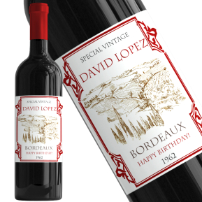 Personalised wine bottle Tradition Personalised wine bottle Tradition