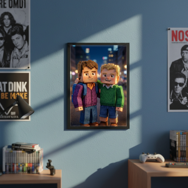 Pixel video game style portrait Pixel video game style portrait