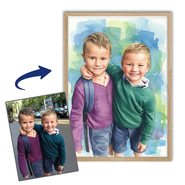 Watercolour portrait based on a photo Watercolour portrait based on a photo