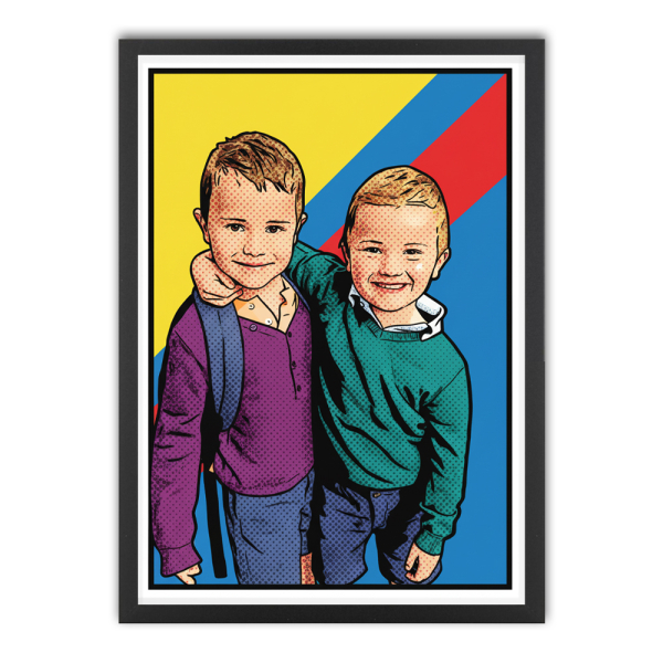 Pop art comic-style portrait from a photo Pop art comic-style portrait from a photo