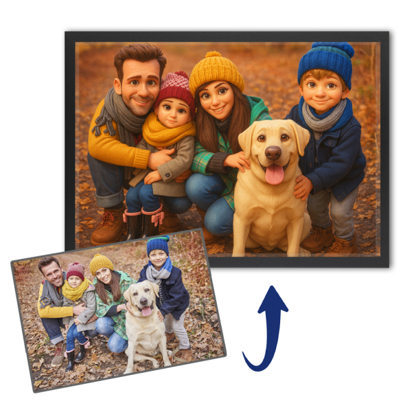 Portrait in the style of 3D animated film based on a photo Portrait in the style of 3D animated film based on a photo