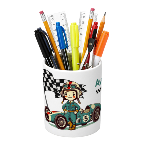 Personalised Formula 1 pencil pot Personalised Formula 1 pencil pot