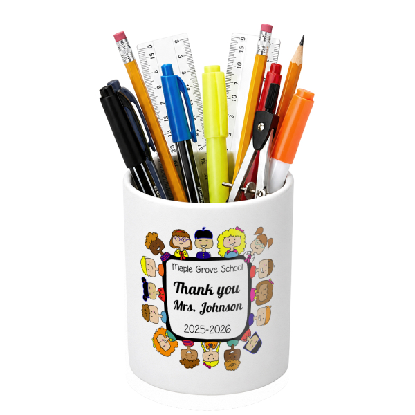 Personalised pencil pot Thank You Teacher Personalised pencil pot Thank You Teacher