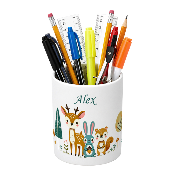 Personalised enchanted forest pencil pot Personalised enchanted forest pencil pot