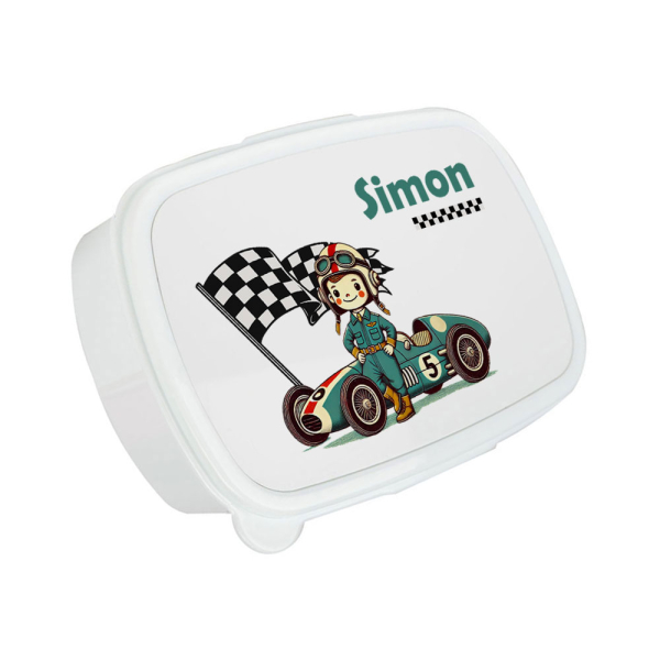 Printed F1 pilot snack box Printed F1 pilot snack box