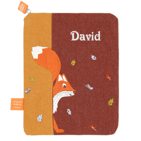 Personalised Health Record Book Cover Fox Personalised Health Record Book Cover Fox